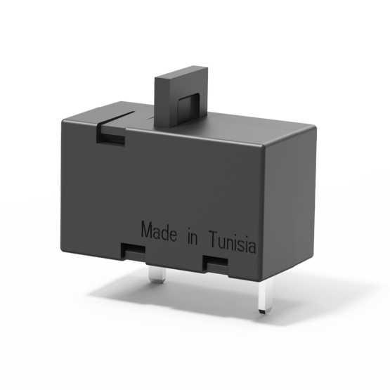 Typ 1410-L1 von E-T-A: Einpoliger Schutzschalter in Kleinbauweise. Sehr flinke Kennlinie durch spezielles Auslösesystem