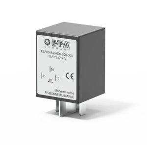 Typ ESR30 von E-T-A: Das elektronische Standardrelais ESR30 kommt überall dort zum Einsatz, wo Lasten zu schalten sind.