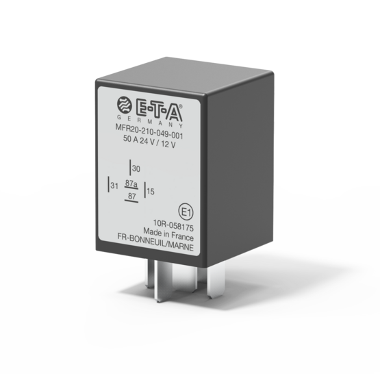 Typ MFR20 von E-T-A: Durch die Software des Multifunktionsrelais MFR10 lassen sich viele kundenspezifische Anpassungen vornehmen.