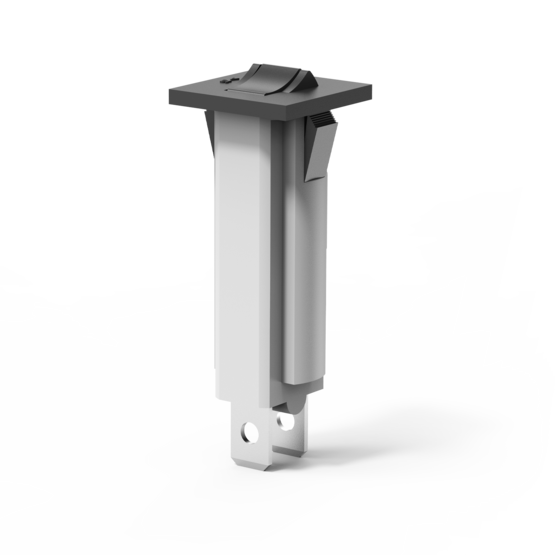 Typ 1115 von E-T-A: Einpoliger, thermischer Reset-Schutzschalter in platzsparender Bauweise.