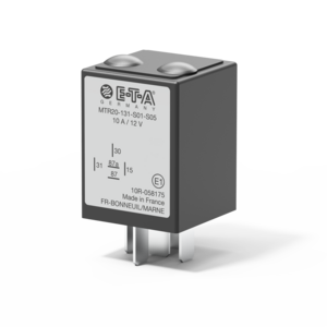 Typ MTR20 von E-T-A: Das mechanische Zeitrelais MTR20 ergänzt eine eventuell fehlende Anzugs- oder Abfallverzögerung.