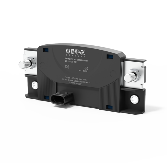 Typ EPR10 von E-T-A: Das elektronisches Power Relais EPR10 ist ein Halbleiterrelais für hohe Dauerströme.