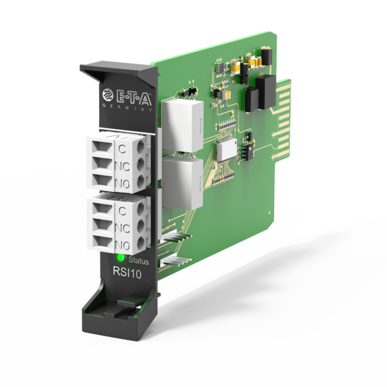 Typ RSI10 von E-T-A: Das Remote Signalling Interface sorgt für eine zuverlässige, frühzeitige Erkennung von Anlagenproblemen.  